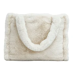 Sac en fausse fourrure ivoire - Chamonix