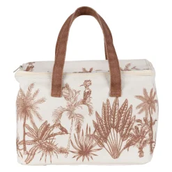 Sac isotherme en coton brun et écru - Palmi