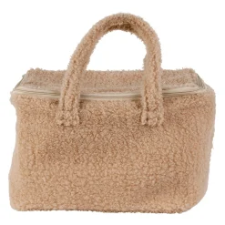 Sac isotherme en tissu bouclette beige - Funky