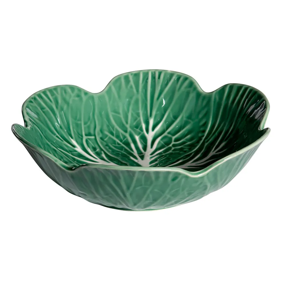 Saladier chou en céramique vert d22cm