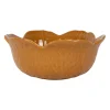 Saladier chou en grès curry d27cm - Chou