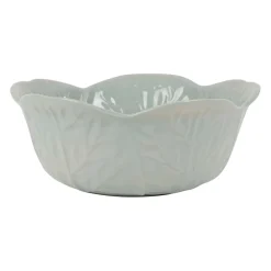 Saladier chou en grès vert d'eau d27cm