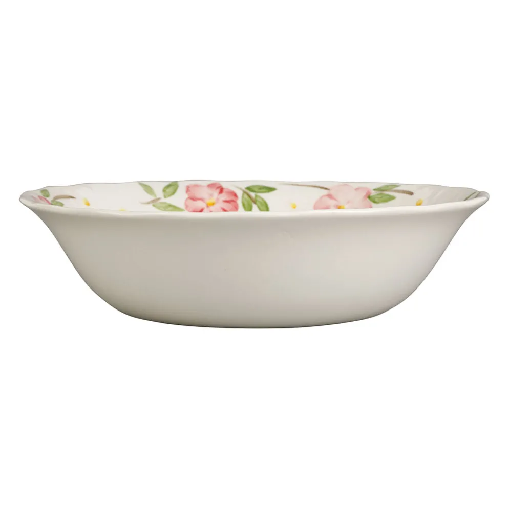 Saladier en faïence rose d24cm - Blandine