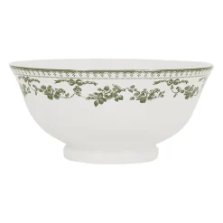 Saladier en faïence vert d26cm - Faustine