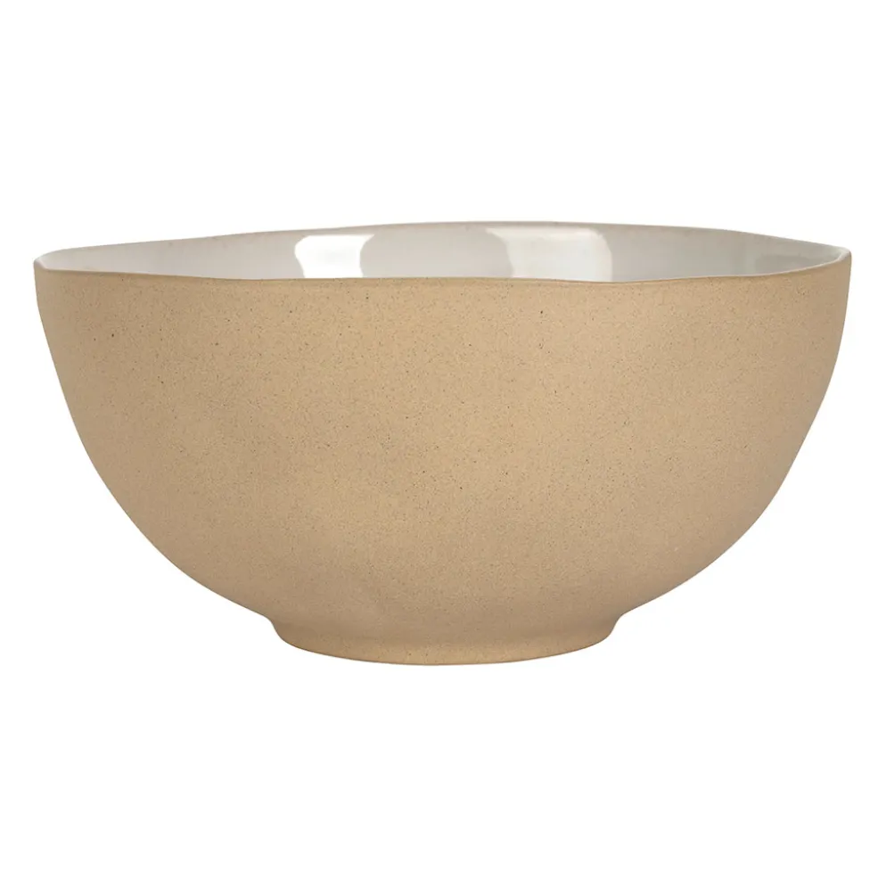 Saladier en grès blanc d26cm - Jade