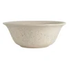 Saladier en grès blanc moucheté d26cm - Jeanne