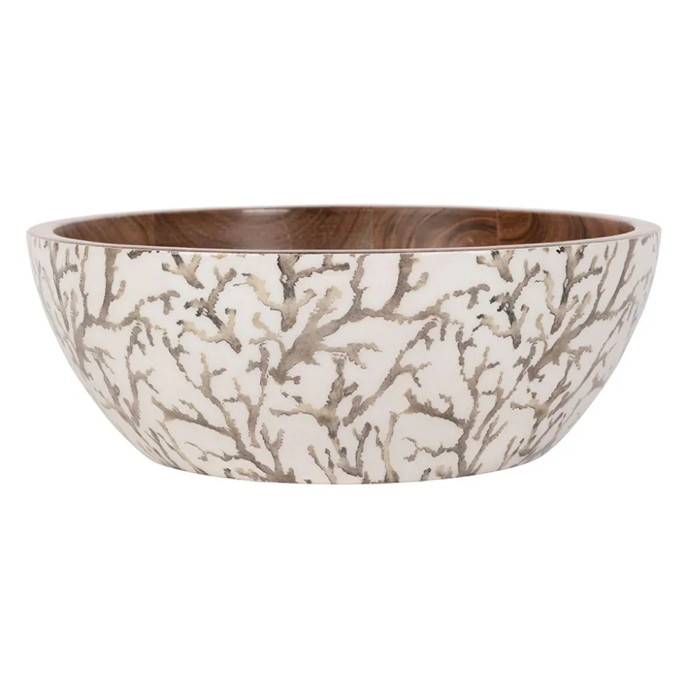 Saladier en manguier beige d30cm - Estran