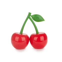 Salière et poivrière cerise rouge