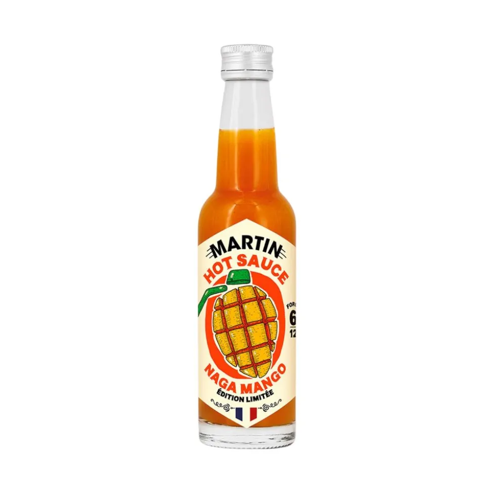Sauce piquante piment Naga mangue ananas fruit de la passion 100g – puissance 6/12