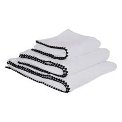Serviette en coton blanc 30x50cm - Issey