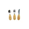 Set de couverts en silicone 3 pièces - Trois petits lapins