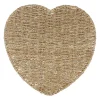 Set de table coeur en jonc de mer naturel 37x38cm - Borneo