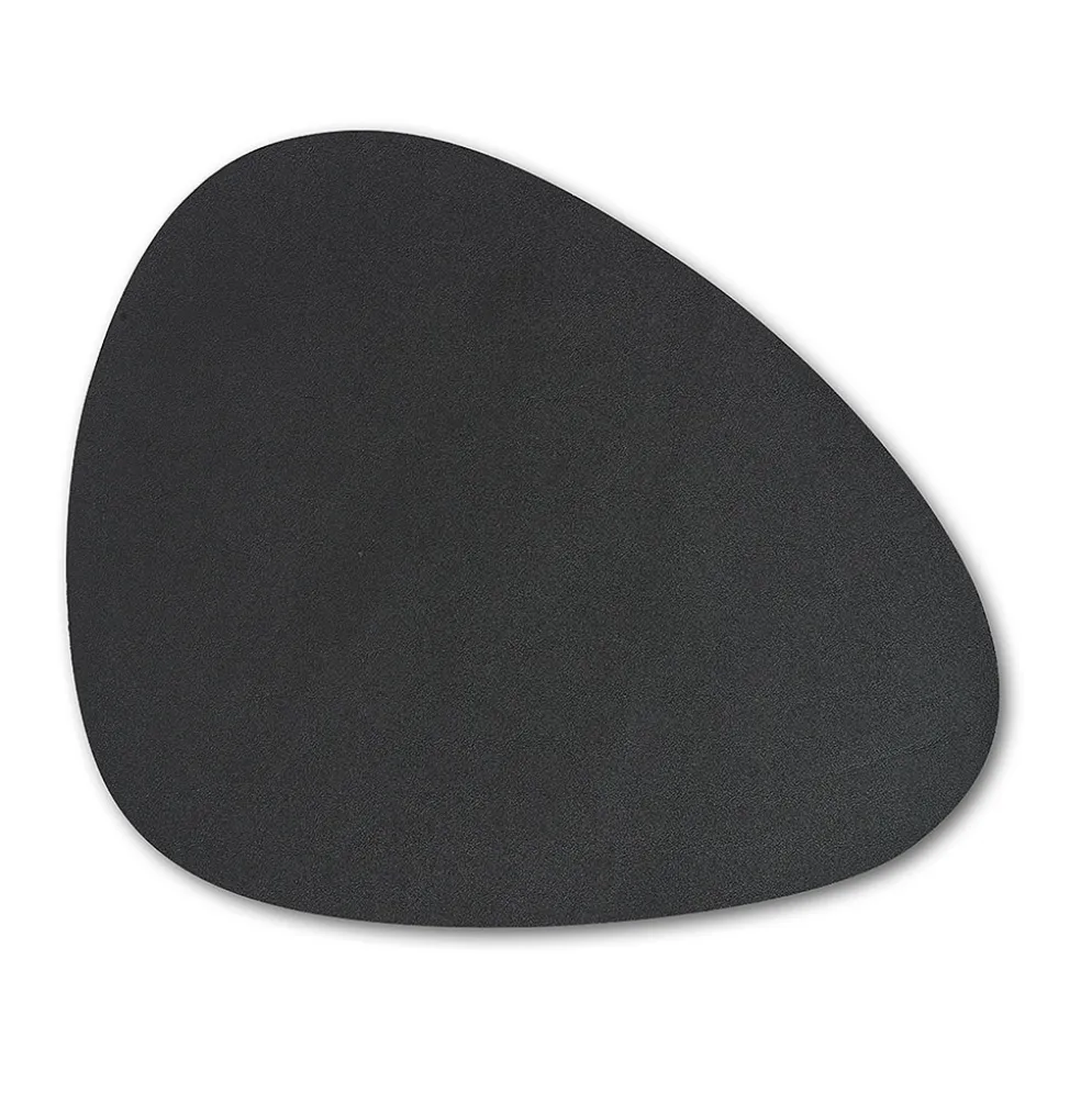 Set de table effet cuir noir 34x42cm