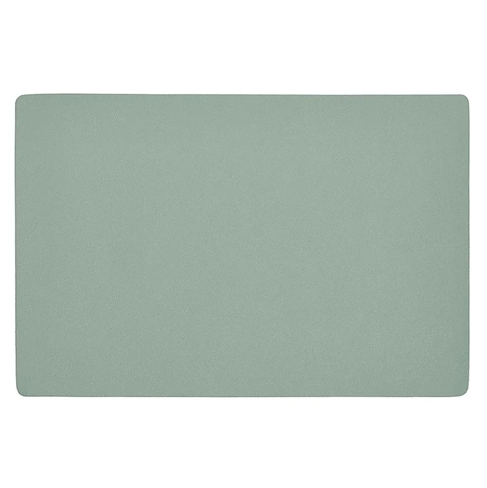 Set de table en cuir synthetique menthe 45x30cm