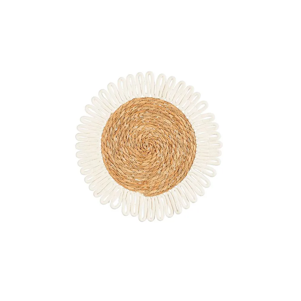 Set de table en zostère blanc