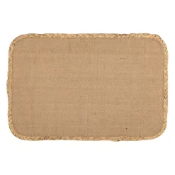 Set de table rectangle en jute naturel 45x30cm - Tressé