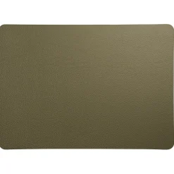 Set de table rectangle simili cuir olive 46x33cm - Optic