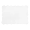 Set de table rectangulaire blanc en coton