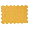 Set de table rectangulaire moutarde en coton