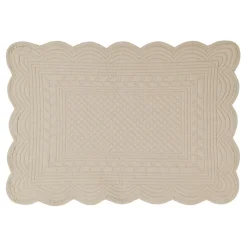 Set de table rectangulaire mastic en coton