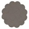 Set de table rond boutis poivre en coton