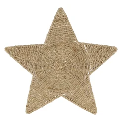 Set de table étoile en jonc de mer naturel 44.5x44.5cm - Borneo