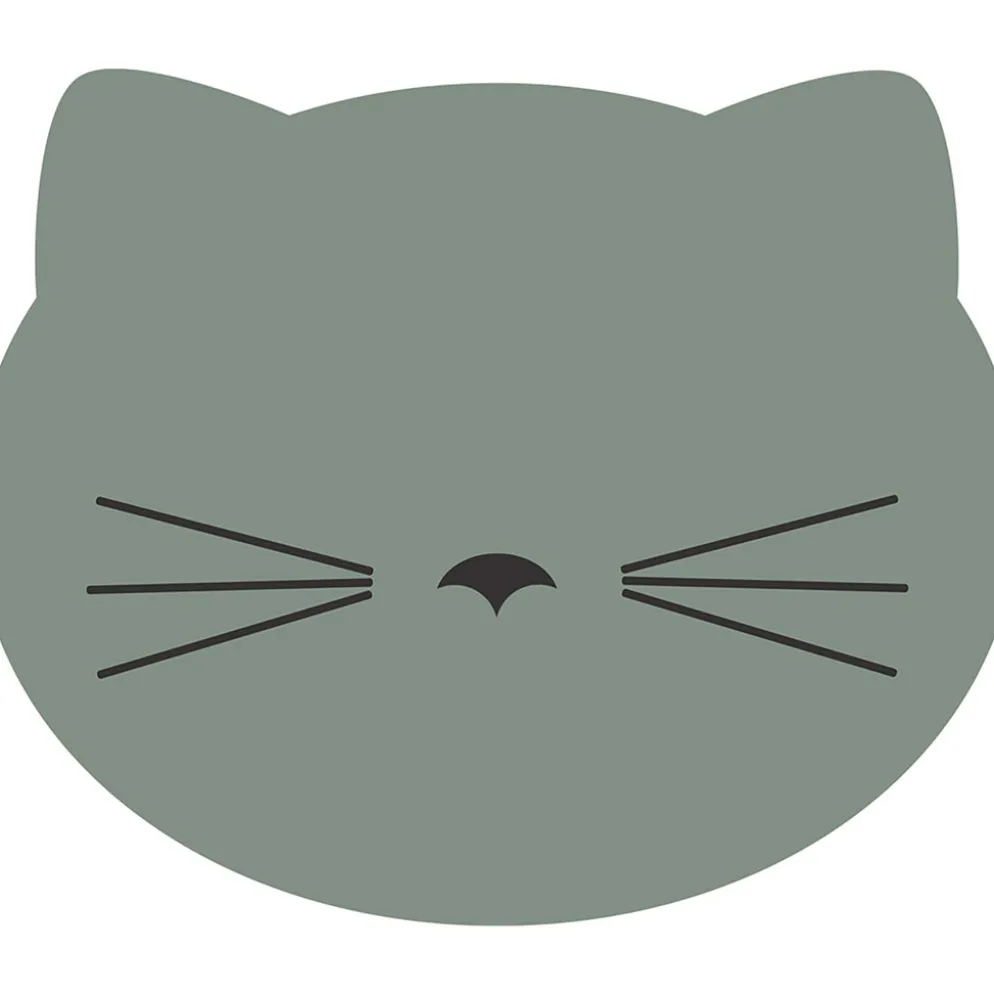 Set de table vinyle chat d30cm gris