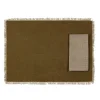 Sets de table et serviettes (x4) en coton kaki - Nemesia