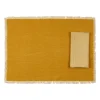 Sets de table et serviettes (x4) en coton moutarde - Nemesia