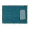 Sets de table et serviettes (x4) en coton bleu canard - Nemesia