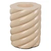 Socle pour ampoule en céramique beige h13cm E27 - Nira