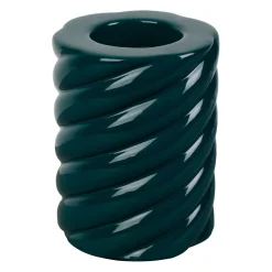 Socle pour ampoule en céramique émeraude h13cm E27 - Nira