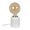 Socle pour ampoule en fer blanc h12cm E27 - Nessa