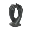 Statue d'extérieur mains en polumagnésium noir h43cm