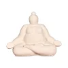 Statue Femme Méditation en Ciment écru H16cm