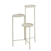 Support de plantes 3 niveaux en fer blanc cassé h70cm - Salvo