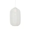 Suspension en fer et tissu blanc d20cm E27 - Organic