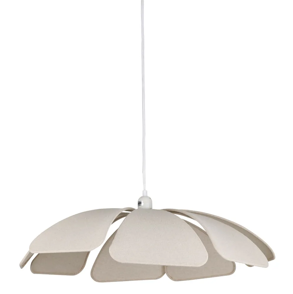 Suspension en lin écru d60cm E27
