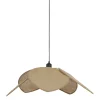 Suspension tulipe en fer et jute naturel d70cm E27