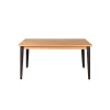 Table à manger en chêne massif et pieds acier 160x90cm- Manny