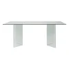 Table à manger en verre trempé 180x90cm - Adela