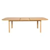 Table à manger extensible en chêne naturel 200(+50)x100cm - Sirocco