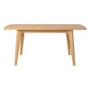 Table à manger extensible en placage et chêne naturel 140(+40)X90CM - Sublime