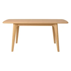 Table à manger extensible en placage et chêne naturel 140(+40)X90CM - Sublime