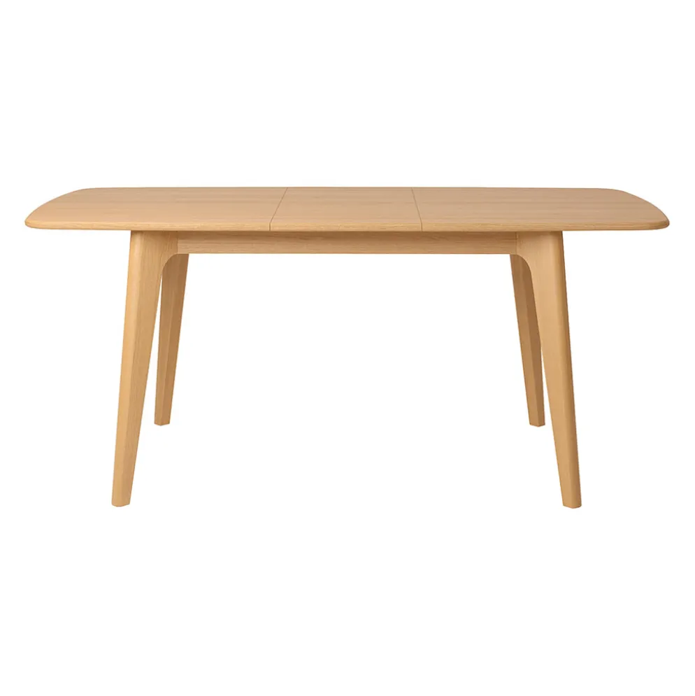 Table à manger extensible en placage et chêne naturel 140(+40)X90CM - Sublime