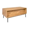 Table basse 1 tiroir 1 niche en bois 110x55cm - Célia
