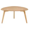 Table basse effet chêne naturel 80x80cm - becka
