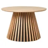 Table basse ronde en bois naturel d70cm - Olivia