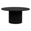 Table basse ronde en fer noir d79xh40cm - Organic