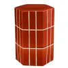 Table d'appoint en céramique terracotta h48cm - Menton